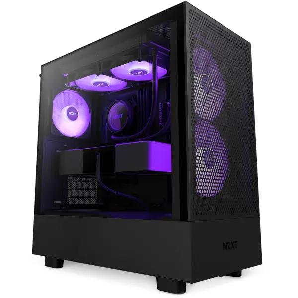 NZXT H5 Flow RGB, crno bez napajanja, ATX