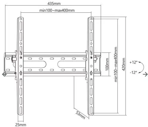 SBOX zidni nosač 32"-70", do 40kg