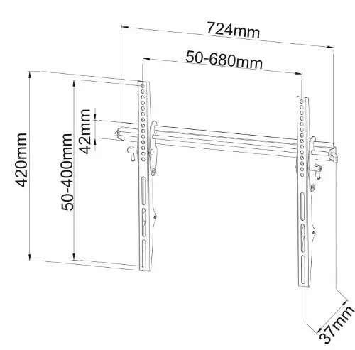 SBOX nosač PLB-4269T, 60 -100", do 75kg