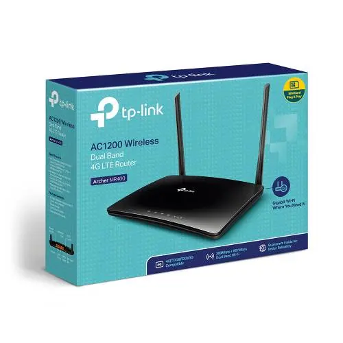 TP-Link Archer MR400, 4G LTE router, SIM