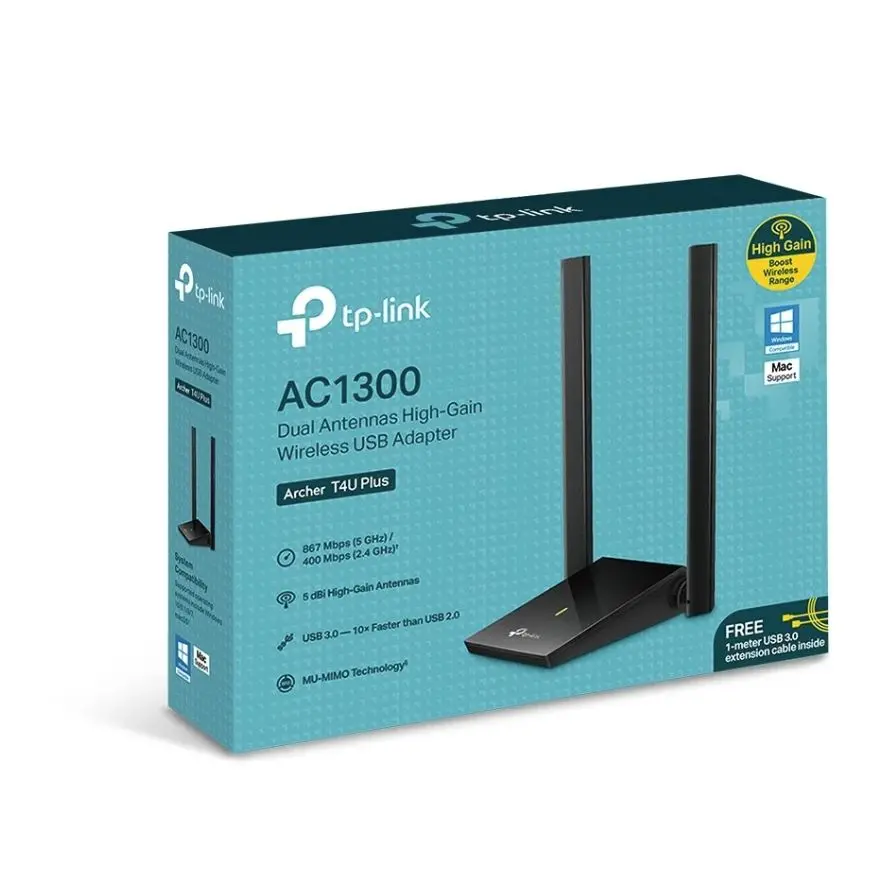 TP-Link Archer T4U Plus, AC1300 WLAN USB adapter