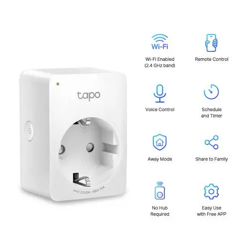 TP-Link Tapo P100 Mini Smart Wi-Fi Alexa & Google