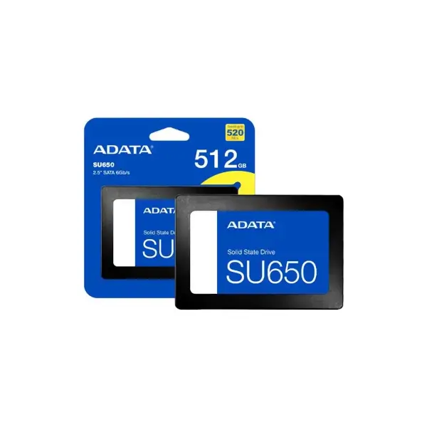 SSD 2.5" SATA-3  512GB ADATA SU650 3D Nand