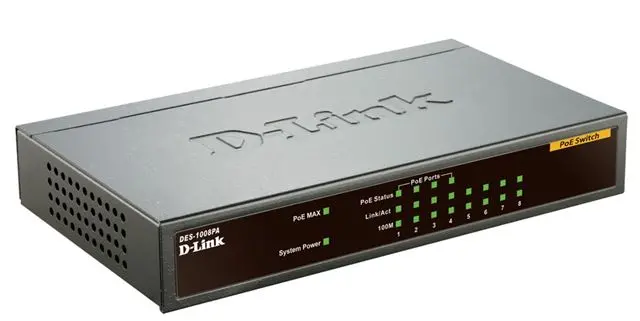 D-Link switch neupravljivi, DES-1008PA