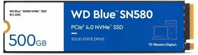 SSD M.2 500GB WESTERN DIGITAL Blue SN580 NVMe