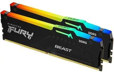 MEM DDR5 32GB (2x16) 5600MHz Kingston FURY Beast RGB KF556C40BBAK2-32