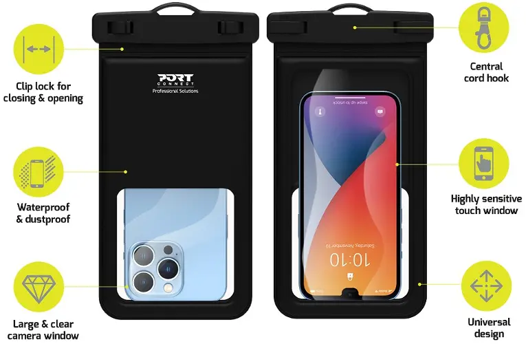 Port vodootporna torbica za mobitel IPX8, do 6,7"