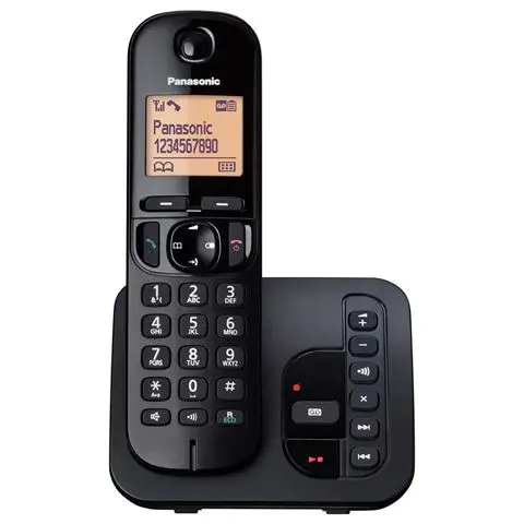 Telefon PANASONIC KX-TG C 220FXB bežični sa sekretaricom  - crni