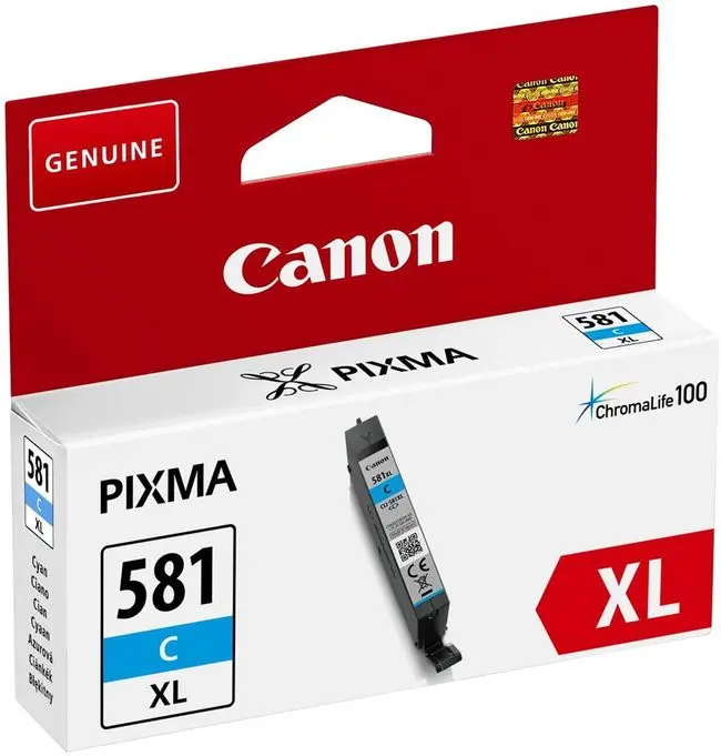 Tinta CANON CLI-581 XL Cyan