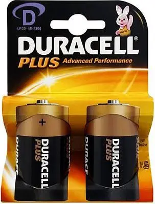 Baterija DURACELL D Plus 2/1