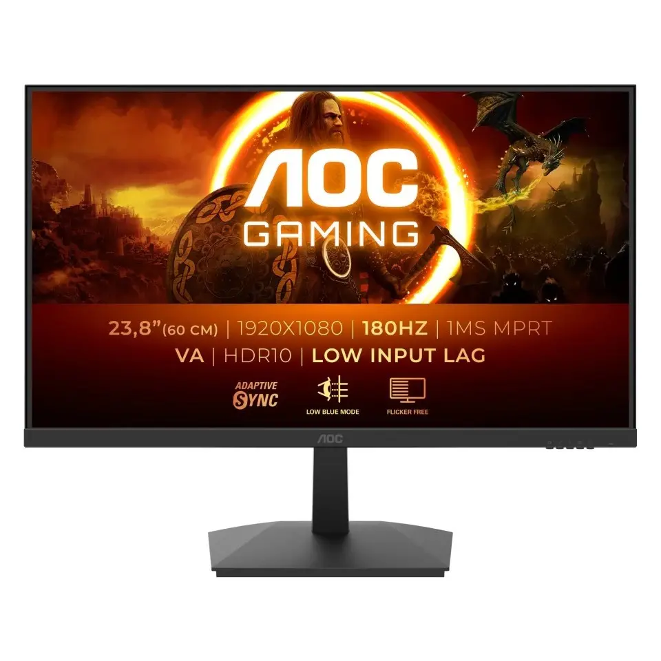 AOC 24G15N2, 23,8", DP, HDMI, 180Hz, 1ms