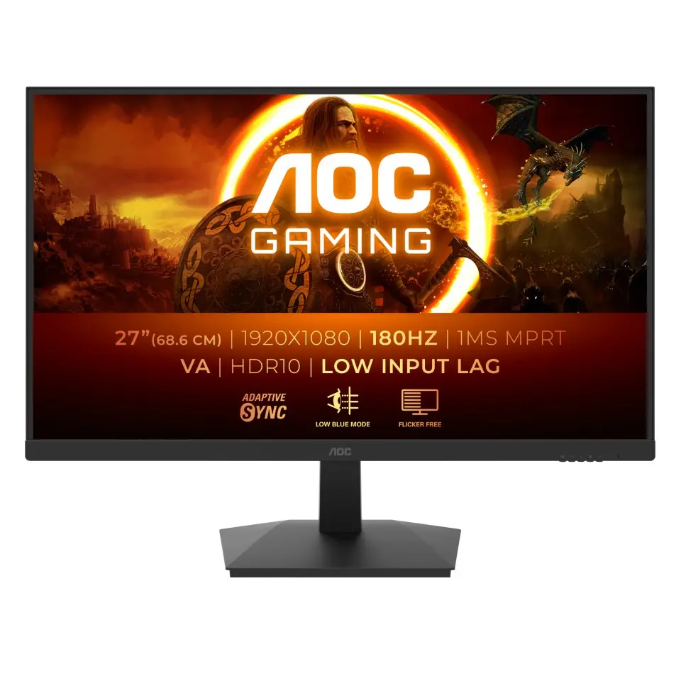 AOC 27G15N2, 27", DP, HDMI, 180Hz, 1ms