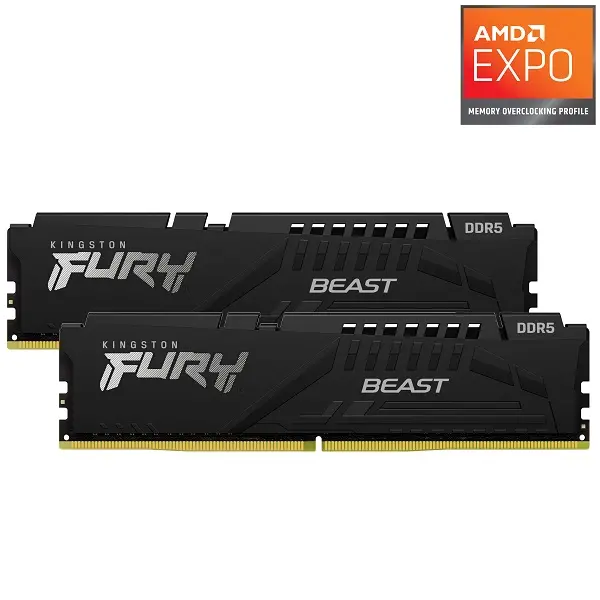 Kingston DDR5 32GB 6000 MHz, 2x16G FURY Black EXPO