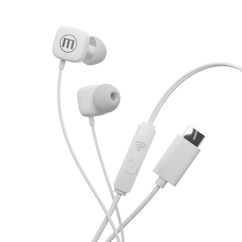 Maxell SQUARE+ USB-C slušalice, bijele