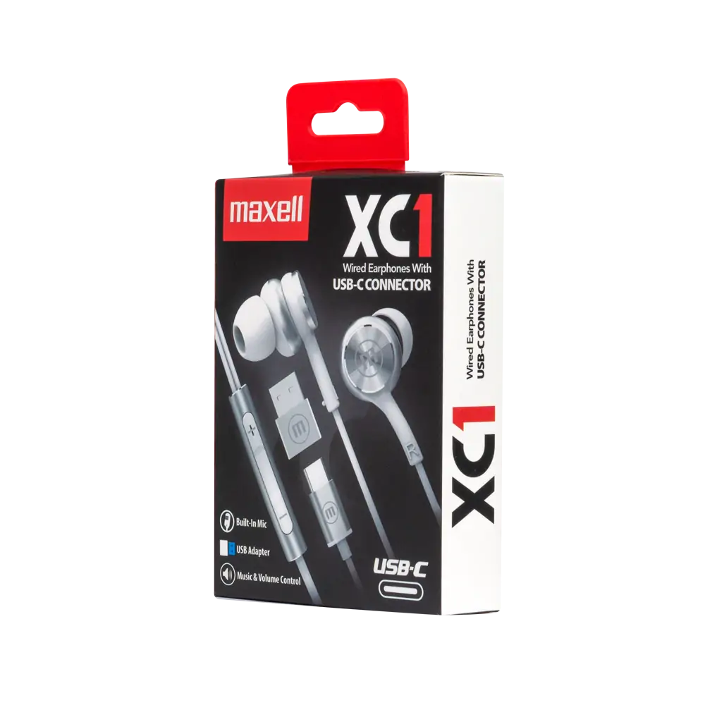 Maxell XC1 USB-C slušalice, bijele