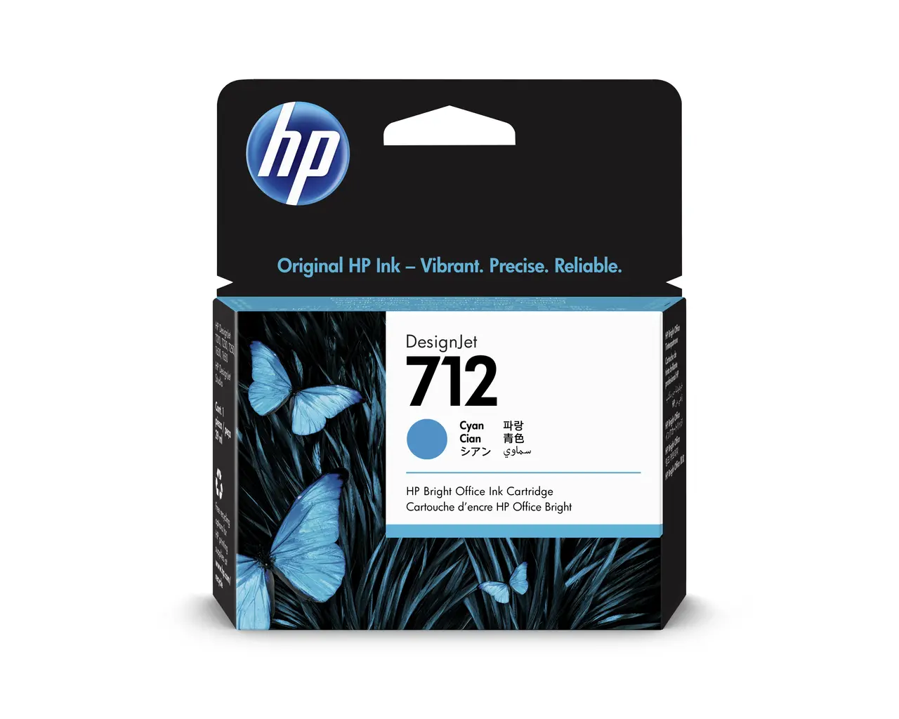 Tinta HP 3ED67A Cyan No.712 (MMG)