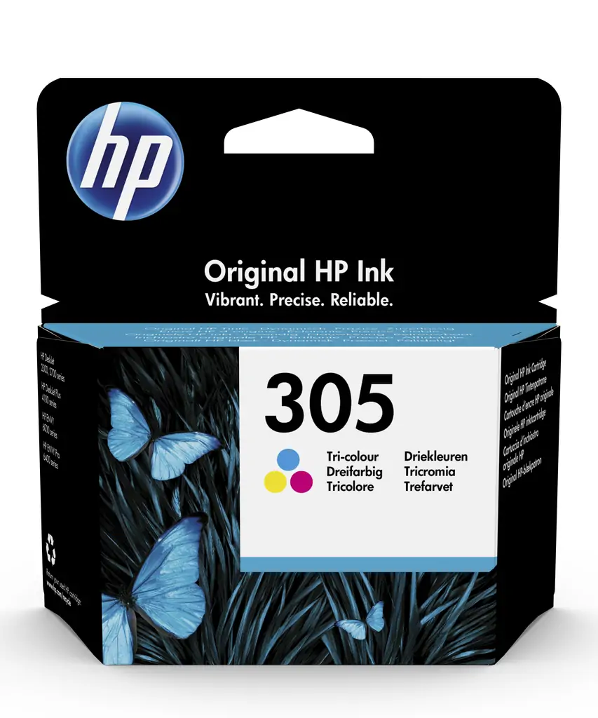 Tinta HP 3YM60AE Tri-color No.305 (MMG)
