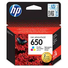 Tinta HP CZ102AE Tri-color No.650 (MMG)