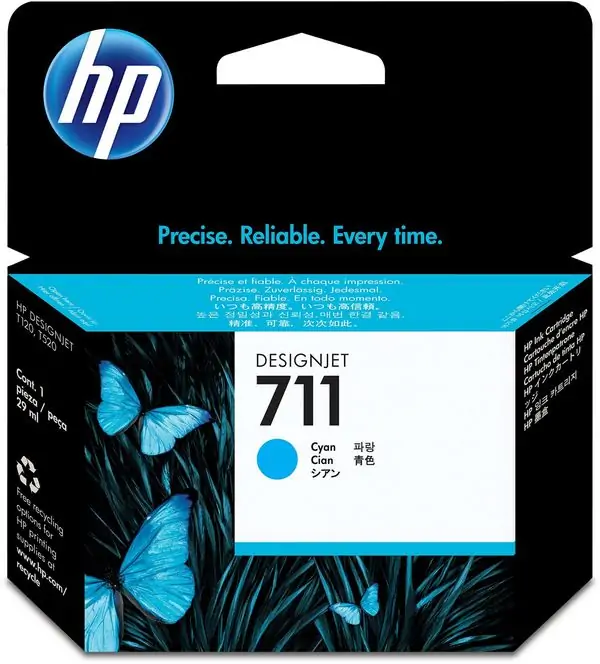 Tinta HP CZ130A Cyan No.711 (MMG)