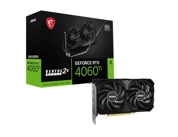 VGA MSI RTX 4060TI VENTUS BLACK 2X E1 OC