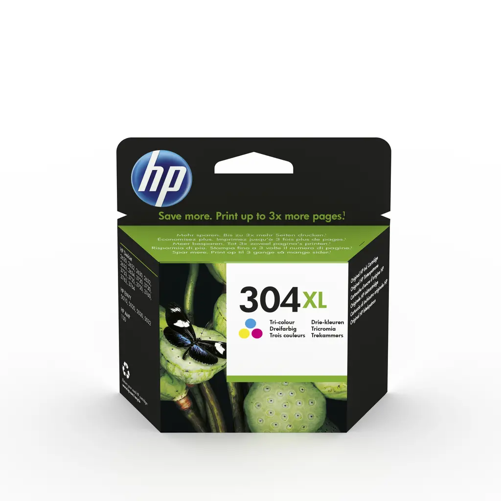 Tinta HP N9K07AE Tri-color No.304XL (MMG)