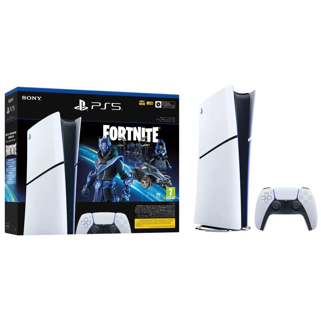 Igraća konzola PlayStation 5 Slim Digital Edition D chassis + Fortnite VCH
