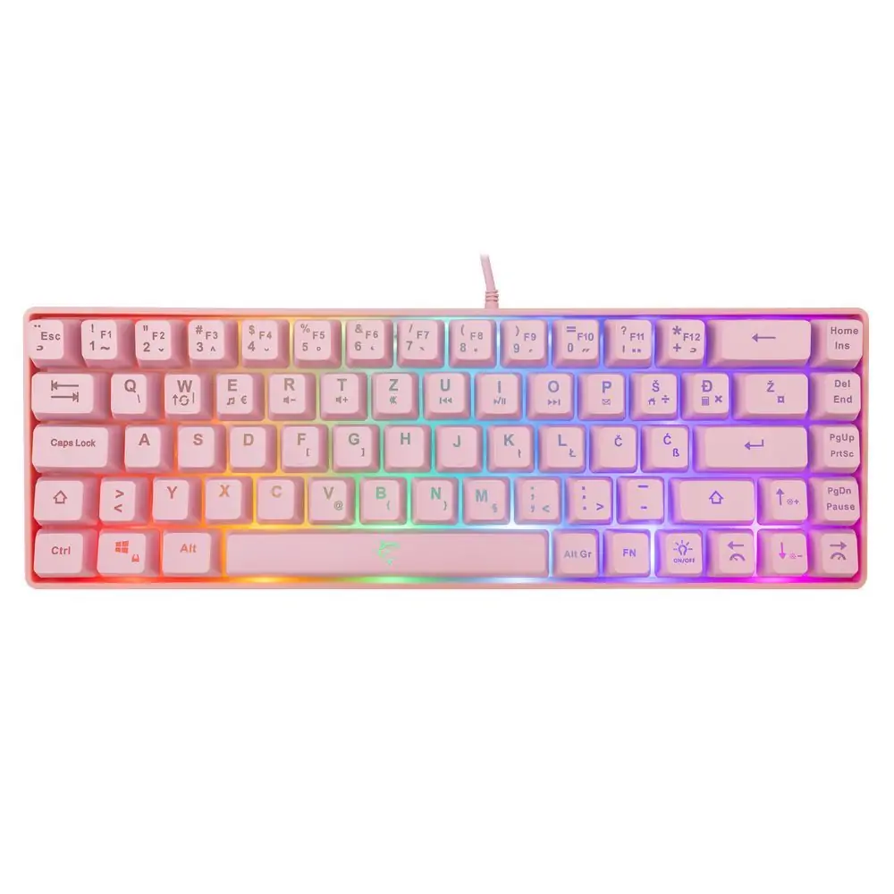 Tipkovnica WHITE SHARK GK-2201 Ronin - roza