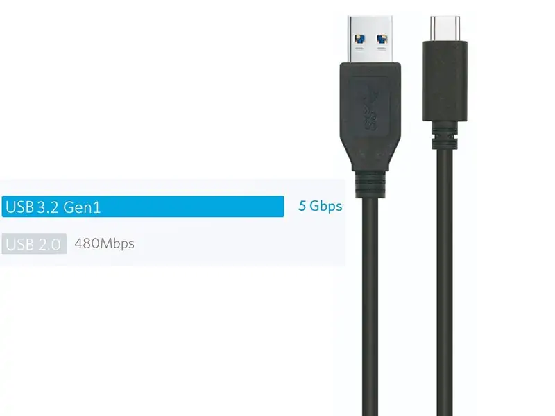 Kabel Ewent EC1056 USB-C na USB-A, 3.2 Gen1, 3A, 1.8m