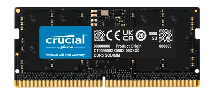Memorija RAM DDR5 16GB Crucial SO-DIMM 5600MHz(PC5-44800)