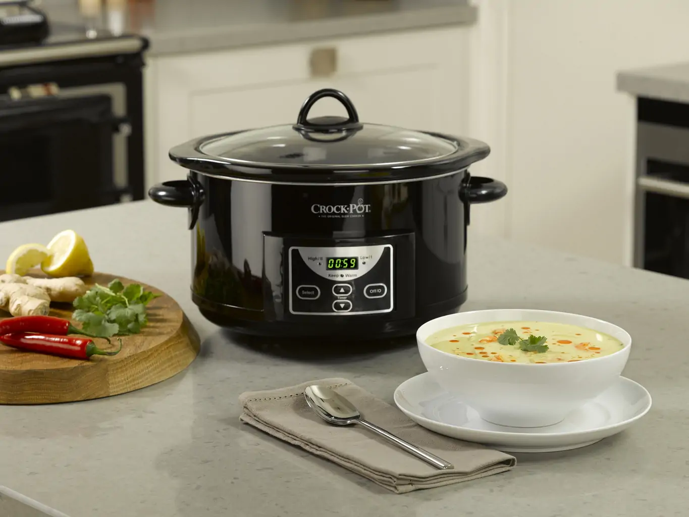 Aparat za sporo kuhanje CROCKPOT 4,7L - digitalni, crni