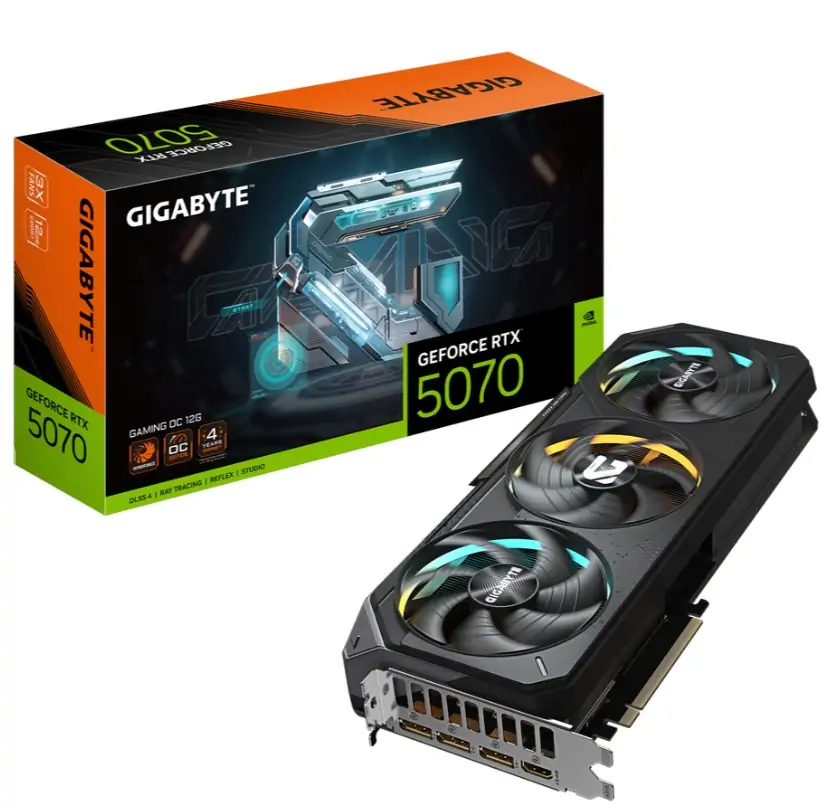Gigabyte GF RTX5070 Gaming OC, 12GB GDDR7