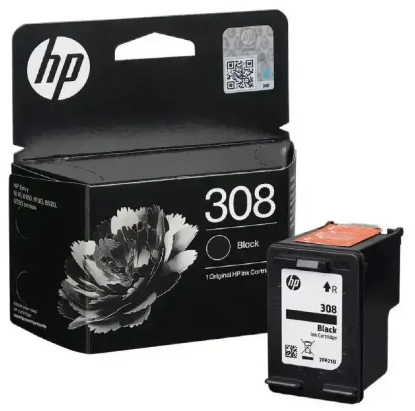 Tinta HP 7FP21UE Black No.308 (MMG)