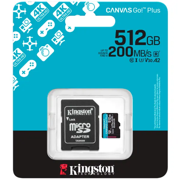 MEM SD MICRO 512GB Canvas Go! Plus + ADP SDCG4/512GB