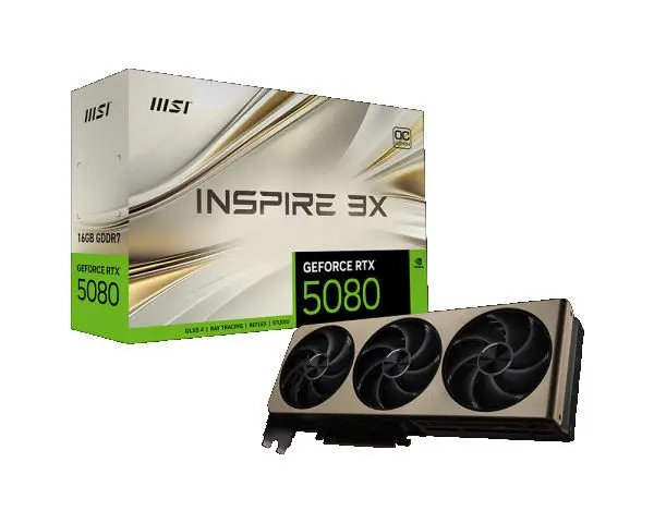 VGA MSI RTX 5080 16G INSPIRE 3X OC
