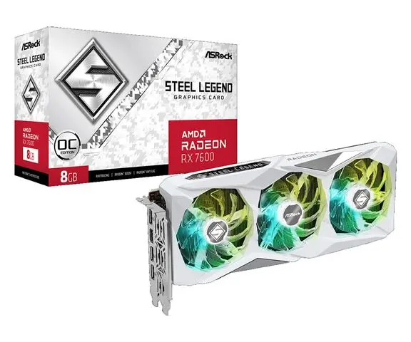 VGA ASR RX7600 Steel Legend 8GB OC