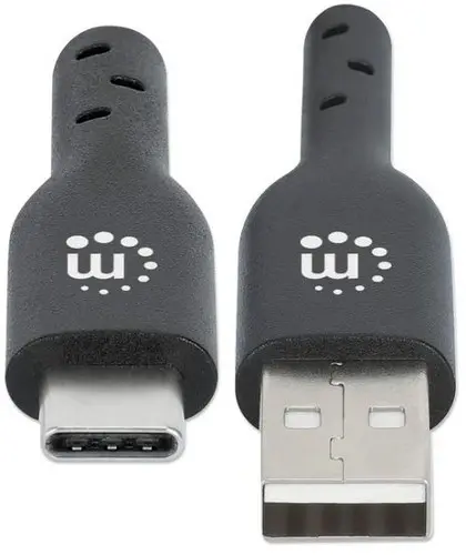 Manhattan kabel USB-C, M/M, 2.0 Type-C, 3m, crni
