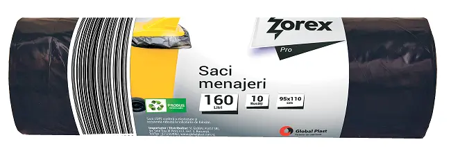 Vreća za smeće 160L 95x110cm 10/1 LDPE Zorex Pro