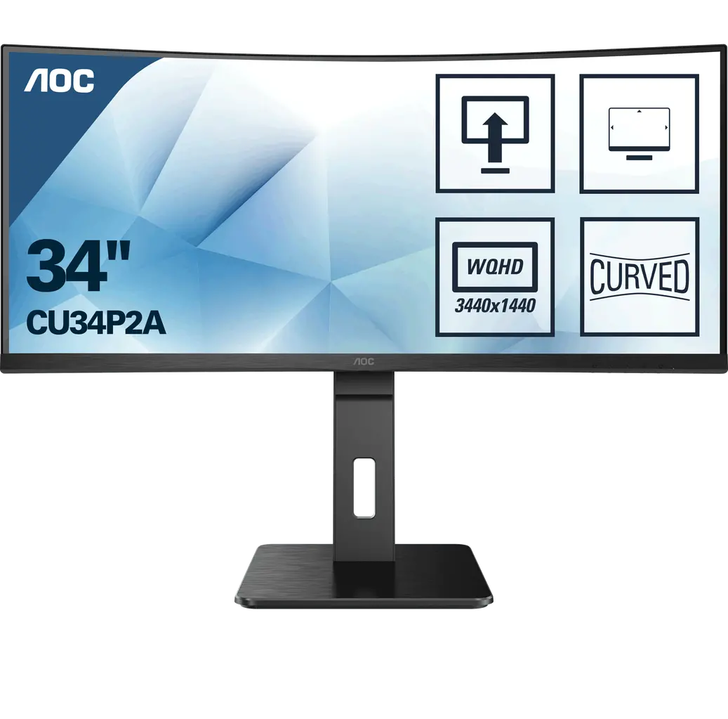 AOC CU34P2A, 34", 2xHDMI, DP, UWQHD, 100Hz