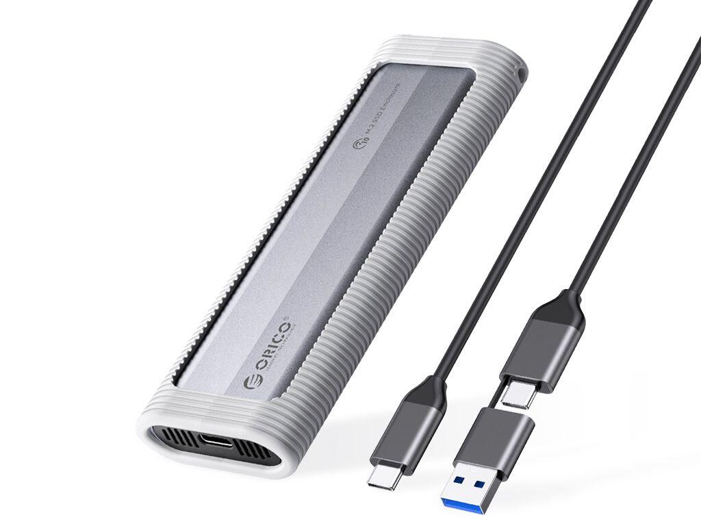Vanjsko kucište za M.2 SSD NMVe/SATA USB3.1 Gen2 Type-C, ORICO AXM2S-G2-V1