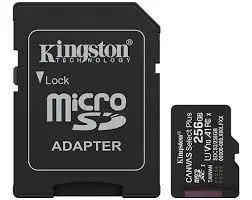 MEM SD MICRO 256GB Kingston Canvas Select Plus + Adapter SDCS3/256GB