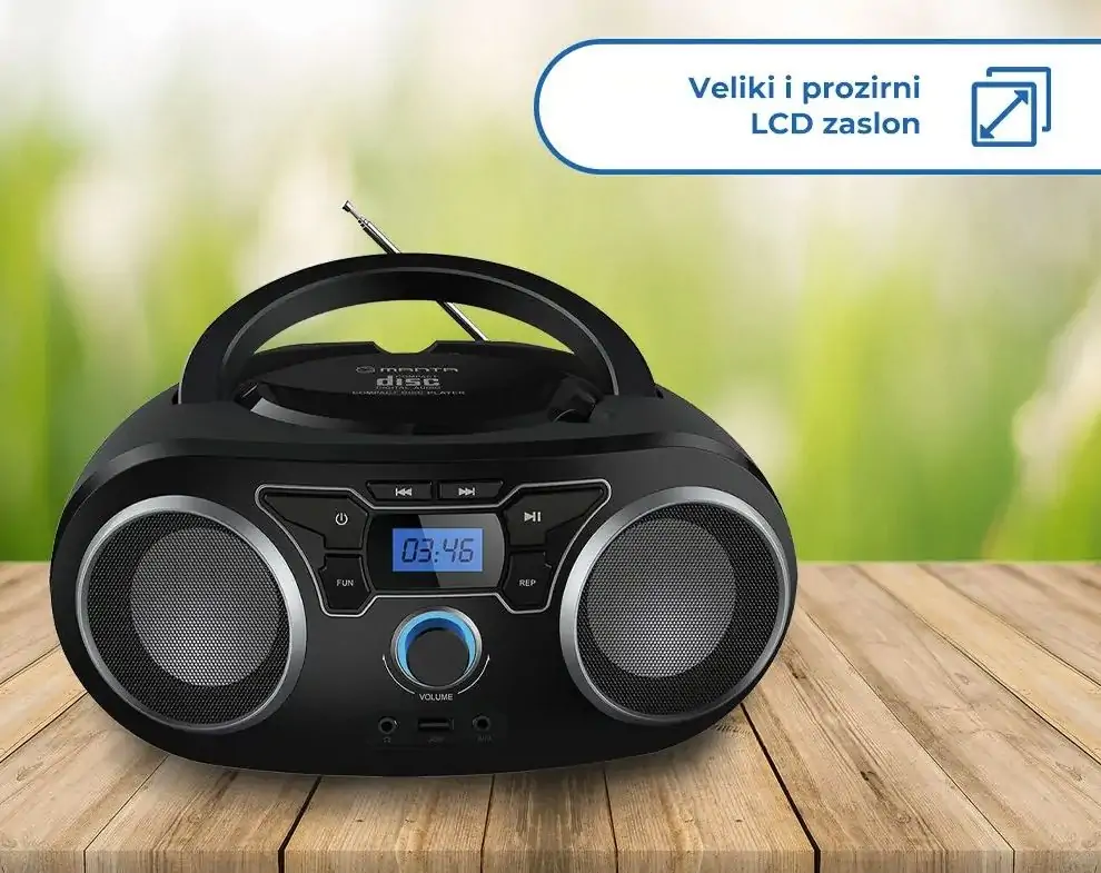 Radio prijemnik Manta BBX006 crni