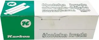 Kreda školska okrugla Karbon 100/1 bijela