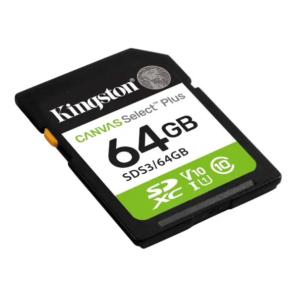 MEM SD 64GB Kingston Canvas Select Plus SDS3/64GB MEM SD 64GB Kingston Canvas Select Plus SDS3/64GB
