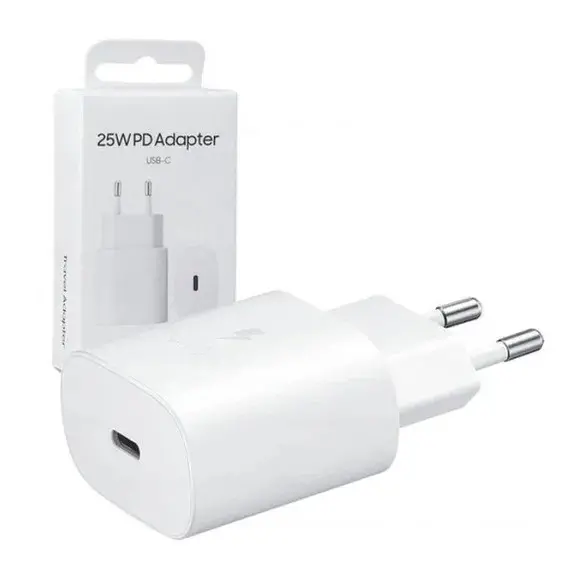 Adapter za napajanje SAMSUNG - kućni punjač USB Type-C 25W super brzi - bijeli