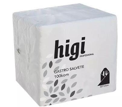 KON. Salvete papirnate 33x33cm 1-sl. 100/1 bijele Higi