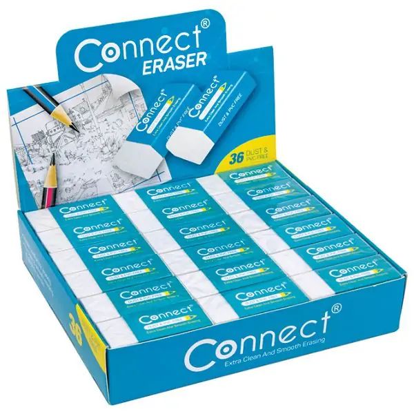 Gumica za brisanje sintetička s omotom C-36W bijela