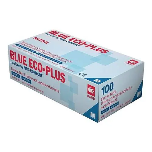 SAN. Rukavice nitrilne M 100/1 plave Eco Plus