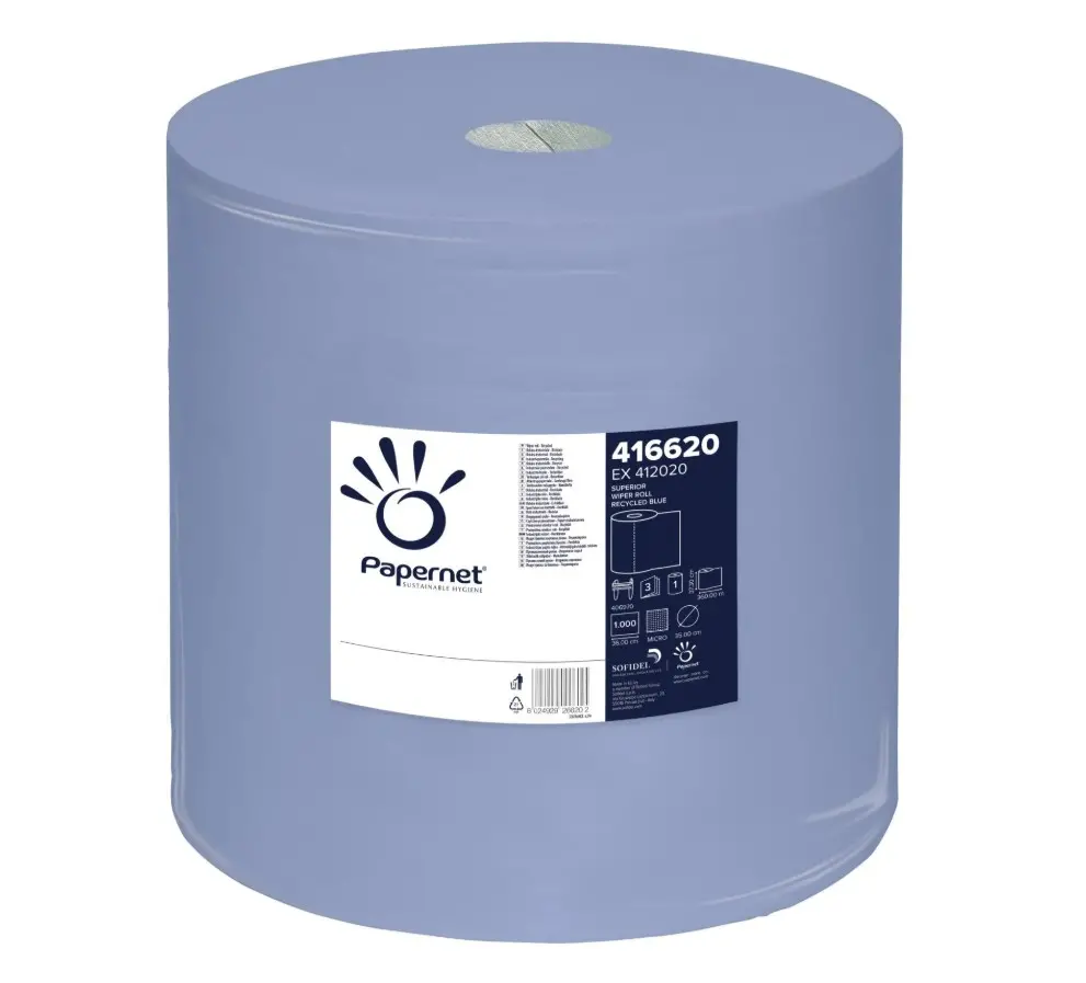 Papirnati ručnici industrijski rola 3-sl. 1/1 416620 plavi