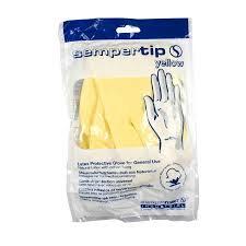 SAN. Rukavice gumene M Sempertip žute