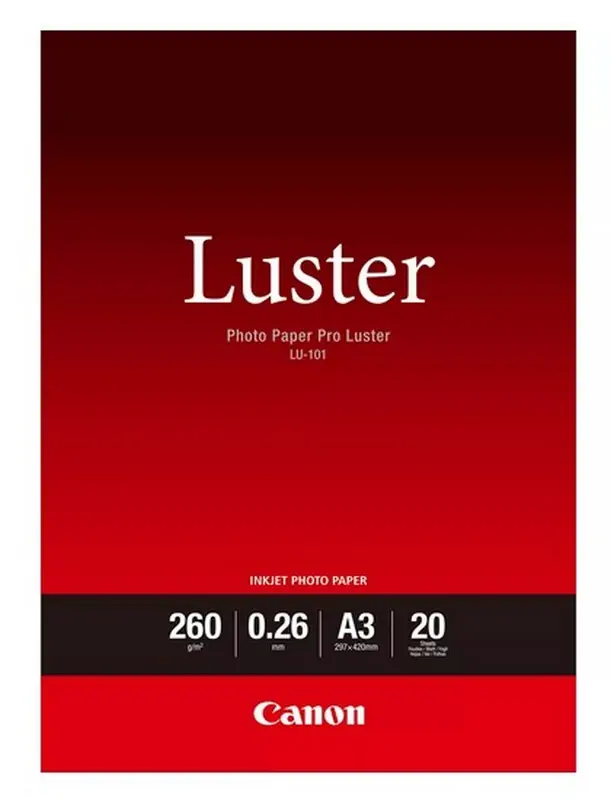 Canon Photo Luster Paper LU101 - A3- 20L